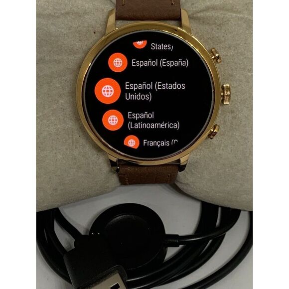 Fossil Gen 4 Authentic Digital Dial Smart Watch Custom Band FTW6018 ZA324 - Picture 2 of 12